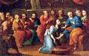 Mota, Jose de la Christ Washing the Feet of the Disciples USA oil painting reproduction
